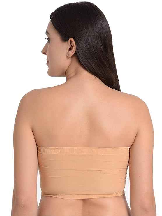 Brachy Half Coverage Lightly Padded All Day Comfort Seamless Rapid Dry Bandeau Tube Bra