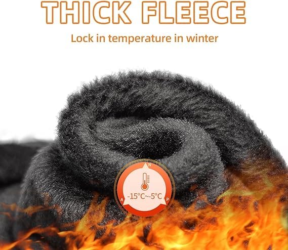 "Women Grey Solid Footed Thermal Bottom Thick Fur Thermal Tights Stockings - Brachy"