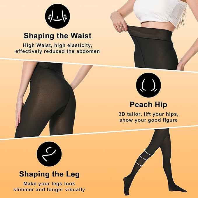 Brachy Girls Pack Of 2 Girls Thermal Tights | Fleece Lined Winter Warm Tights | Soft Stretchable Thermal Leggings for Stretch Fit Tights Pantyhose Stockings | Ideal for Ballet Dancing Everyday Activity