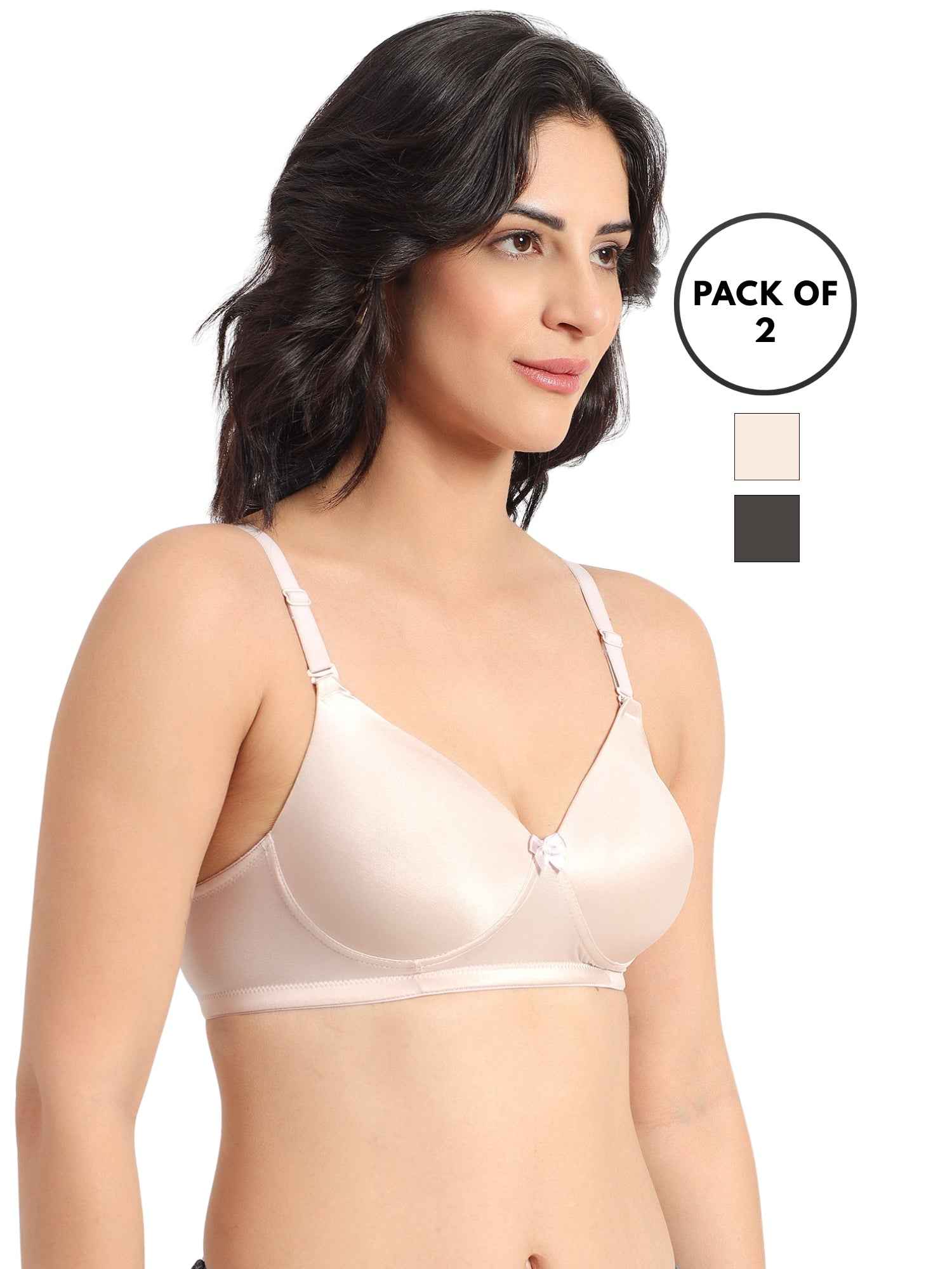 Women Plus Size Padded Comfortable High Support Big-Cup Bra