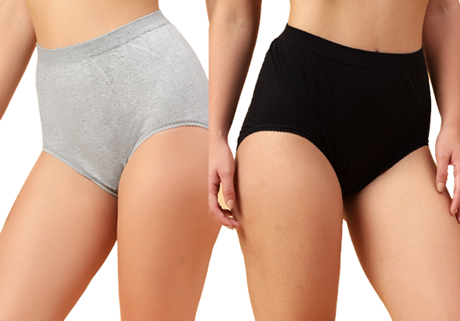 Black grey combo maternity panty for women