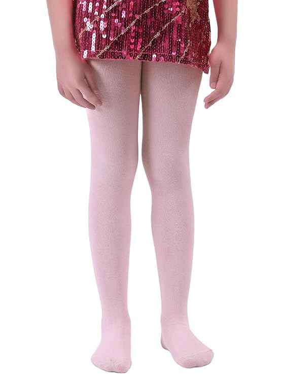 Girls Kids Pink Winter Warm Ultra Soft Fur Stretchable Thermal Stockings(Multicolor, 4-14 Years)