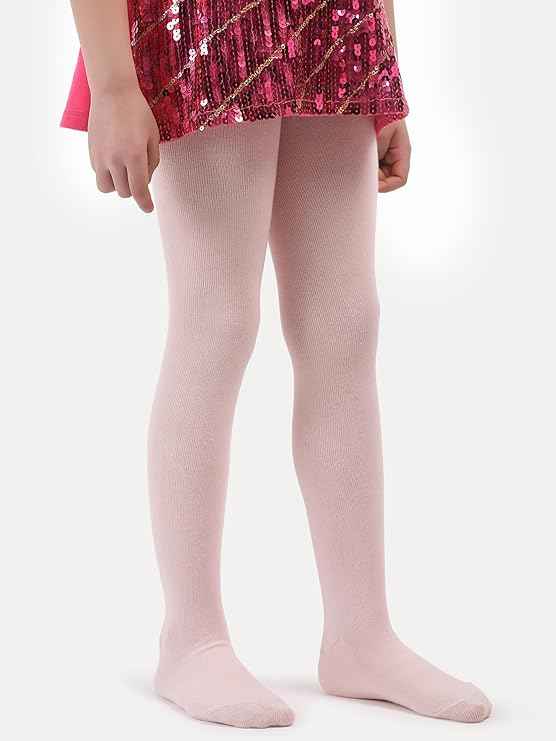 Brachy Girls Pack Of 2 Girls Thermal Tights | Fleece Lined Winter Warm Tights | Soft Stretchable Thermal Leggings for Stretch Fit Tights Pantyhose Stockings | Ideal for Ballet Dancing Everyday Activity