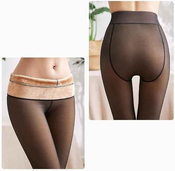 Brachy Girls Kids Fleece Lined Dual-Tone Leggings | Stretchable Pantyhose Thermal Tights Leggings Footless Stockings(Multicolor, 4-14 Years)