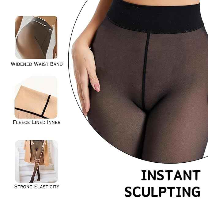 Brachy Girls Kids Fleece Lined Dual-Tone Leggings | Stretchable Pantyhose Thermal Tights Leggings Footless Stockings(Multicolor, 4-14 Years)