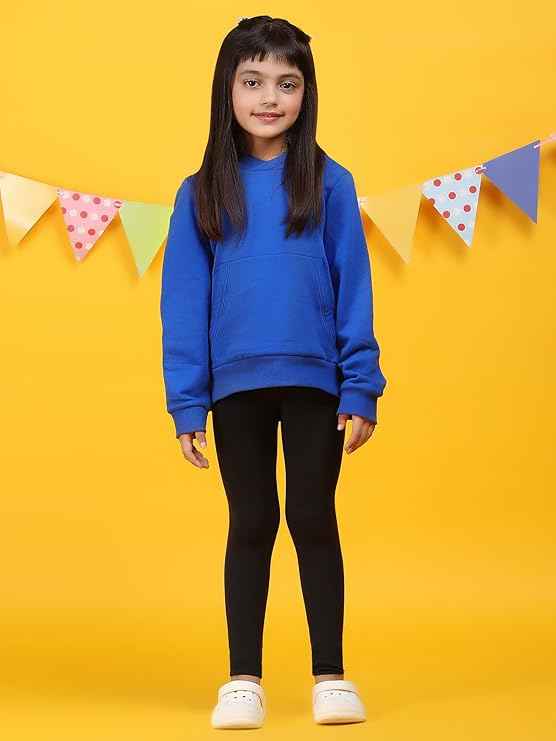 Brachy Girls Kids Black Winter Warm Ultra Soft Fur Stretchable Thermal Tights Leggings Footless Stockings(Multicolor, 4-14 Years)