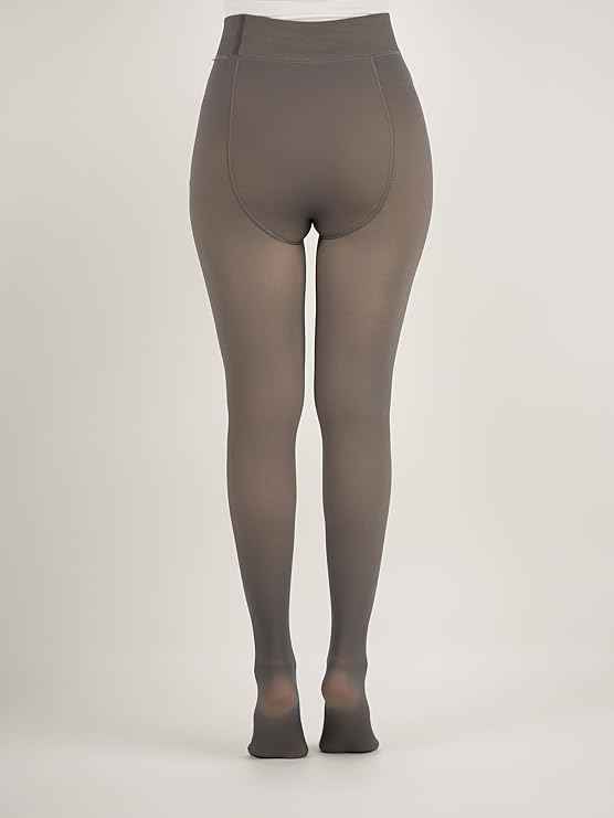 Winter Warm Thermal Fleece Lined Dual-Tone Women Velvet Touch Stocking Tights Pants