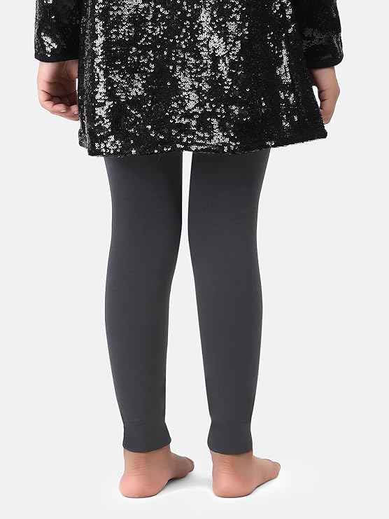 Brachy Girls Kids Winter Warm Ultra Soft Fur Stretchable Thermal Tights Leggings Footless Stockings(Multicolor, 4-14 Years)