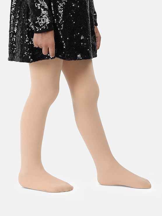 Brachy Girls Kids Skin Winter Warm Ultra Soft Fur Stretchable Tights for Girls | Thermal Fur Stockings