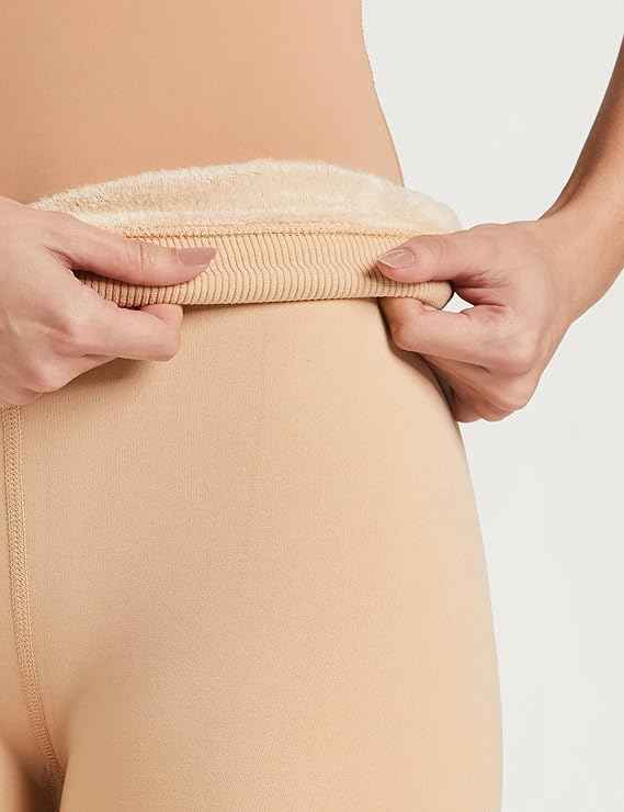 Women Skin Woolen Thermal Soft, Heavy Fleece Lined Slim Strechable Pants